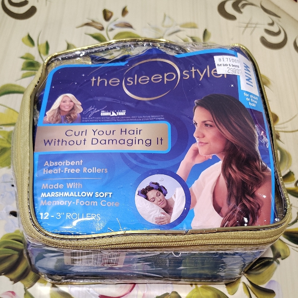 The Sleep Styler Heat-Free Hair Rollers - Blue